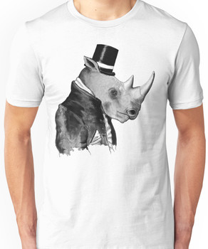 white rhino t shirt