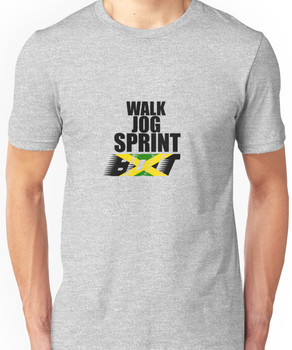 walk jog run sprint bolt puma shirt