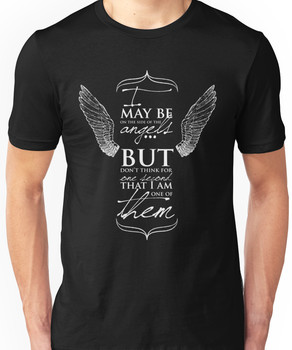 Side of the Angels - White Unisex T-Shirt