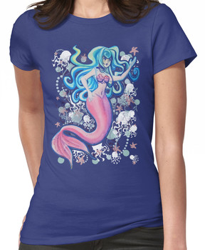 Pink Tailfin Mermaid Women's T-Shirt