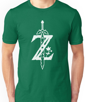 The Legend of Zelda Z-Logo (Transparent/White) Unisex T-Shirt