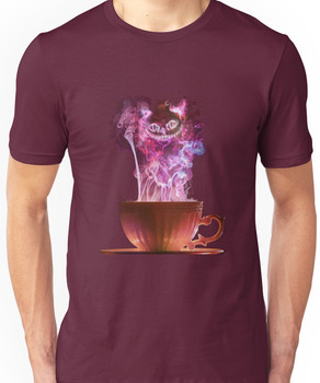Cheshire Cat Fog Unisex T-Shirt