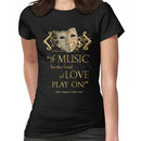 Shakespeare Twelfth Night Love Music Quote Women's T-Shirt