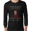 THE TURKEY IS PEOPLE - ugly christmas sweater Long Sleeve