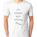 It's leviOsa, not leviosA! (Black on White) Unisex T-Shirt