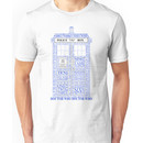 Doctor Who Typography Tardis Unisex T-Shirt