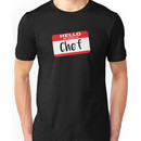 Hello My Name is Chef Decal Unisex T-Shirt