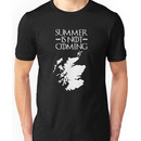 Summer is NOT coming - scotland(white text) Unisex T-Shirt