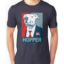 Feel The Hopper (Red White and Hopper) Smaller Print Unisex T-Shirt