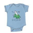 To The Disco (Unicorn Riding Triceratops) Kids Clothes