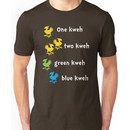 One Kweh Two Kweh Green Kweh Blue Kweh Unisex T-Shirt