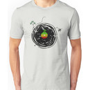 Reggae Music - Vinyl Records Cannabis Leaf - DJ inspired design Unisex T-Shirt