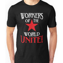 Workers of the World Unite - Red Star & Slogan Unisex T-Shirt