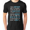Sugar Hill Gang Rapper's Delight Hip Hop Lyrics Unisex T-Shirt