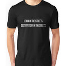 LENIN IN THE STREETS DOSTOYEVSKY IN THE SHEETS Unisex T-Shirt
