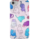 Space Cats - Galaxy Stars Pink Blue Purple Star Kitty Pattern iPhone 7 Cases