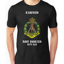 Earned Not Issued-Color Skippy , white text for dark shirts or jumpers Unisex T-Shirt