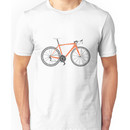 Typographic Anatomy of a Road Bike Unisex T-Shirt