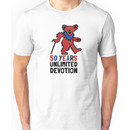 Grateful Dead 50th Anniversary - Dancing Bear - Unlimited Devotion Unisex T-Shirt