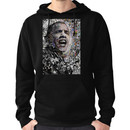 "I Am Not A Perfect Man", Obama Civil Rights and Protest Collage Hoodie (Pullover)