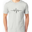 Music Pulse, Frequency, Wave, Sound, Abstract, Techno, Rave Unisex T-Shirt
