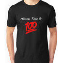 Keep it 100 Emoji Shirt alt Unisex T-Shirt