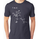 Darwin I Think Tree (White) Unisex T-Shirt
