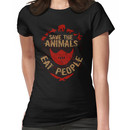 save the animals, EAT PEOPLE Women's T-Shirt
