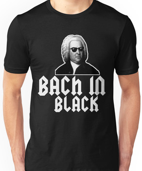 Bach in Black Unisex T-Shirt