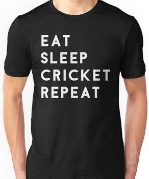 Eat Sleep Cricket Repeat Unisex T-Shirt
