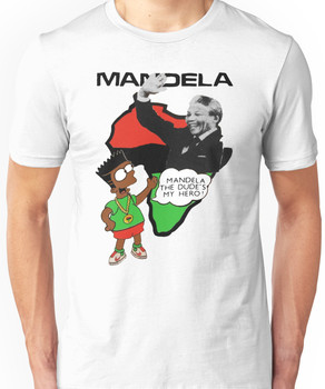 Bootleg Bart Simpson - Nelson Mandela Unisex T-Shirt