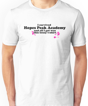 I Survived Hopes Peak Academy (Dark Font) Unisex T-Shirt