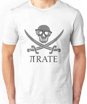 Pirate Humor Math Number Pi Nerd Shirt Unisex T-Shirt