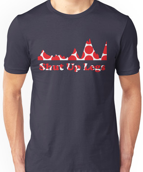 Shut Up Legs Red Polka Dot Mountain Profile Unisex T-Shirt