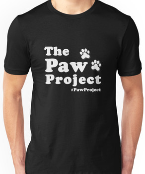 Paw Project Logo in White Unisex T-Shirt