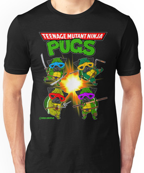 Teenage Mutant Ninja Pugs Unisex T-Shirt