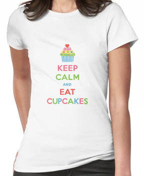 Keep Calm and Eat Cupcakes 5  Women's T-Shirt
