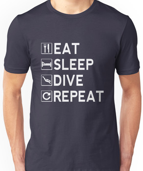 Eat - Sleep - Dive - Repeat Unisex T-Shirt