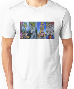 Muppets Haunted Mansion Stretching Room Portraits Unisex T-Shirt