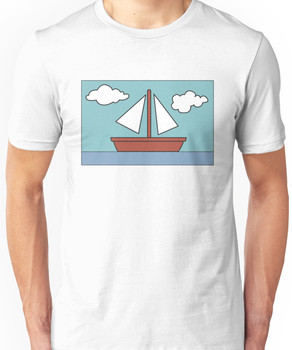 Simpsons Sailboat Painting Unisex T-Shirt