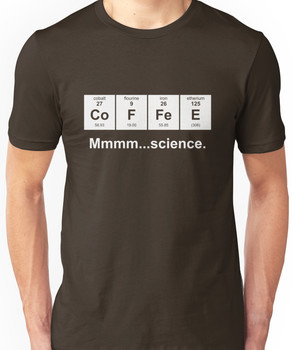 Periodic Table of Coffee - White Unisex T-Shirt