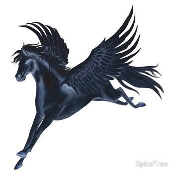 Black Pegasus Tee