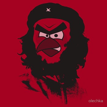 Red Bird as Che Guevara T-shirt and Hoodie