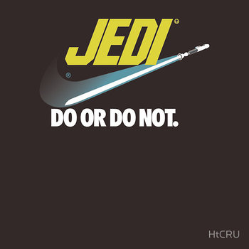Brand Wars: Jedi - blue lightsaber T-Shirt