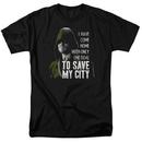Arrow Tv Series Save My City Adult Black T-Shirt from Warner Bros.