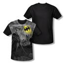 Batman Heed The Call Sublimation Print Adult Black Back T-Shirt from Warner Bros.