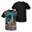 Batman And Joker Sublimation Print Adult Black Back T-Shirt from Warner Bros.