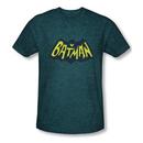 Batman Vintage Logo Adult Premium Deep Teal Heather T-Shirt from Warner Bros.