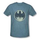 Batman Circle Logo Adult Premium Sky Heather T-Shirt from Warner Bros.