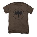 Batman Logo Handy Work Adult Premium Mocha Heather T-Shirt from Warner Bros.